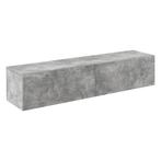 Zwevend kastje Evaton 140x33x30 cm betonlook