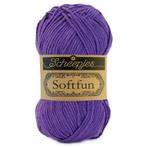 Scheepjes Softfun - 2515 paars - Katoen/Acryl Garen, Hobby en Vrije tijd, Breien en Haken, Ophalen of Verzenden, Nieuw