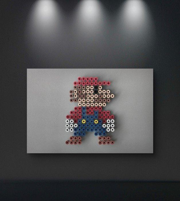 Wanddecoratie - Super Mario Eerbetoon - Italië -, Antiek en Kunst, Kunst | Designobjecten