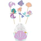 Cupcake Decoratie Set Zeemeermin Magic (6st), Ophalen of Verzenden, Nieuw
