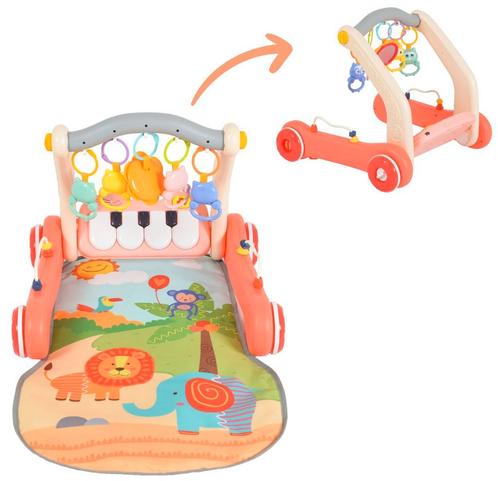 Cangaroo Pink 2-in-1 Piano Speelkleed en Loopwagen 110764, Kinderen en Baby's, Speelgoed | Buiten | Voertuigen en Loopfietsen