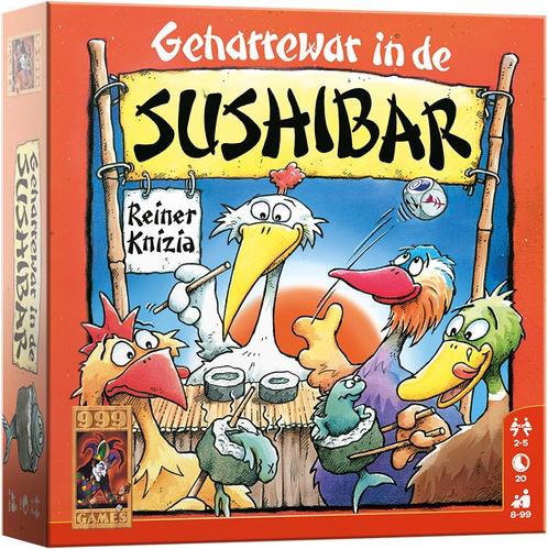 Geharrewar in de Sushibar | 999 Games - Dobbelspellen, Hobby en Vrije tijd, Gezelschapsspellen | Bordspellen, Nieuw, Verzenden