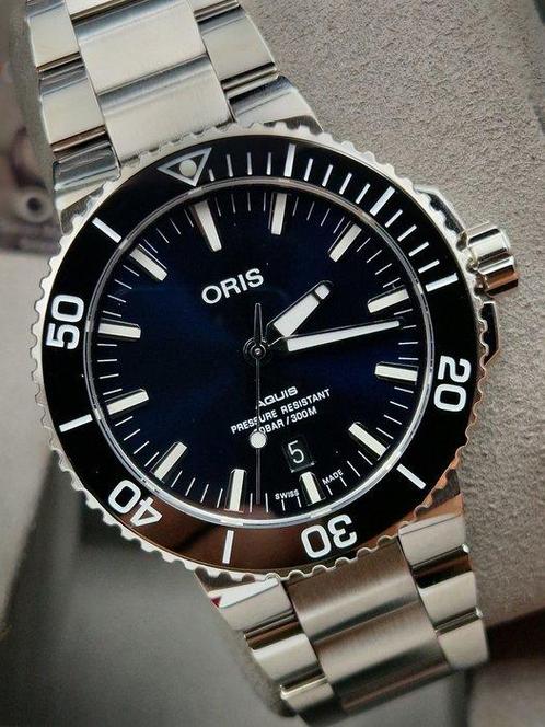 Oris - Aquis Date - Zonder Minimumprijs - 01 733 7730, Sieraden, Tassen en Uiterlijk, Horloges | Heren