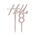 Rose Gouden Taarttopper 18 Jaar 10cm, Hobby en Vrije tijd, Verzenden, Nieuw