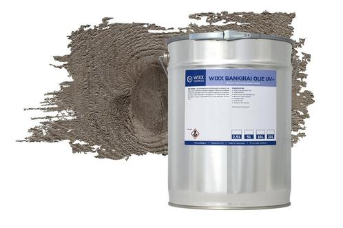 Wixx Bankirai Olie UV+ Grijs 10L, Doe-het-zelf en Verbouw, Verf, Beits en Lak, Verf, Grijs, Nieuw, 5 tot 10 liter, Verzenden