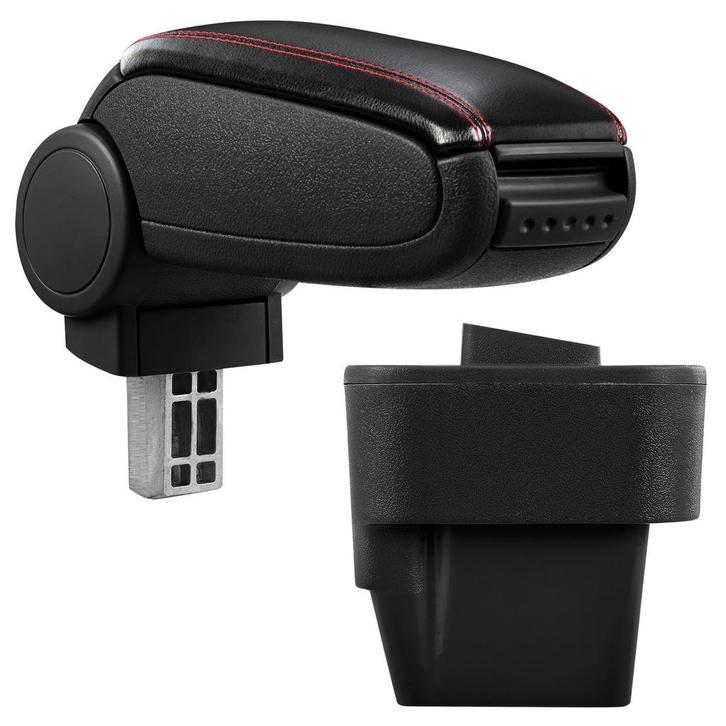 Armsteun-Opel Astra H 2004-2010-kunstleer-zwart+rood stiksel, Auto diversen, Auto-accessoires, Verzenden