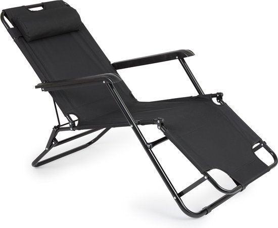 2dekans | 909 Outdoor Ligbed Stoel - Opvouwbaar - Set 2 -, Tuin en Terras, Tuinsets en Loungesets, Gebruikt, Ophalen of Verzenden