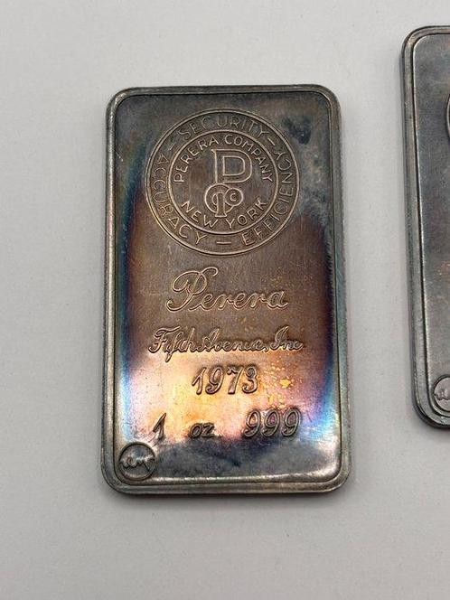 3 Troy Ounce - Zilver .999 - Perera Company (Zonder, Postzegels en Munten, Edelmetalen en Baren
