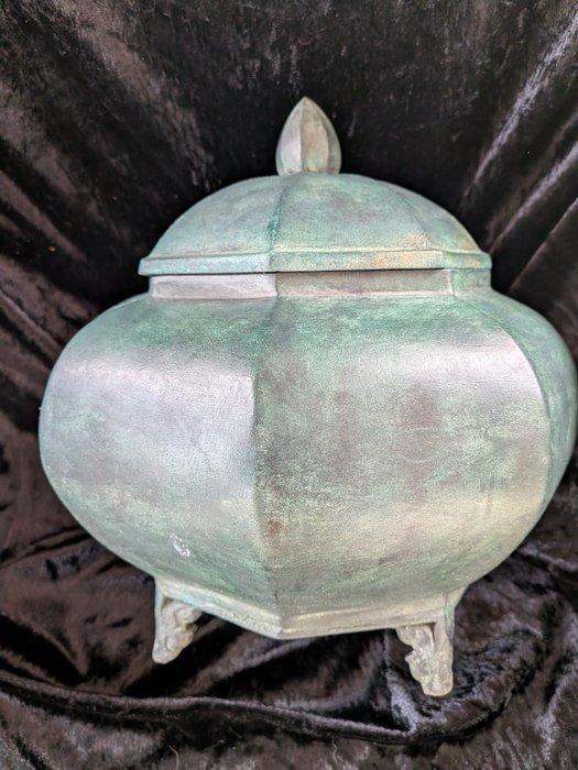 Khmer Bronze pot - sculptuur - Cambodja (Zonder, Antiek en Kunst, Kunst | Niet-Westerse kunst