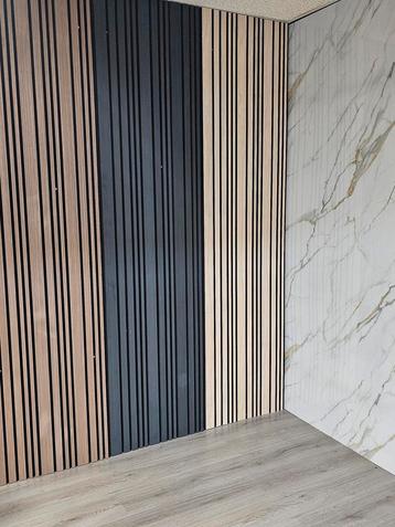 Akoestische Wandpanelen Hout Wanddecoratie Lattenwand 270x60 beschikbaar voor biedingen