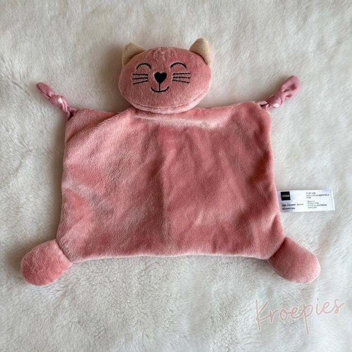 HEMA knuffeldoekje poes, Kinderen en Baby's, Speelgoed | Knuffels en Pluche, Verzenden