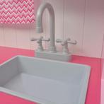 Speelgoedkeuken roze en wit 82x30x100 cm hout (Recreatie), Nieuw, Verzenden