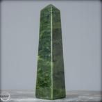 Natuurlijk hoogwaardige jade-nephriet Obelisk- 1056.42 g, Nieuw
