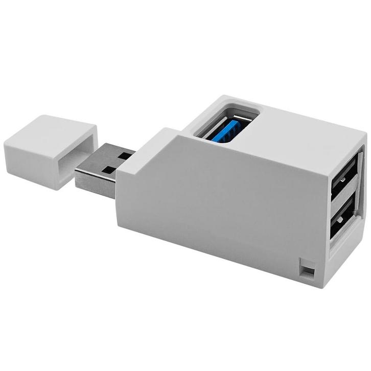 VLTG USB Splitter 3 poorten - Compacte USB Hub 3.0 / 2.0 -, Computers en Software, Pc- en Netwerkkabels, Nieuw, Verzenden