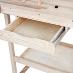 Houten werkbank / Hobbytafel - 127 x 57,5 x 82,5 cm, Verzenden, Nieuw