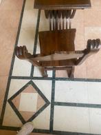 Middentafel (3) - Hout - tavolino + 2 stoelen