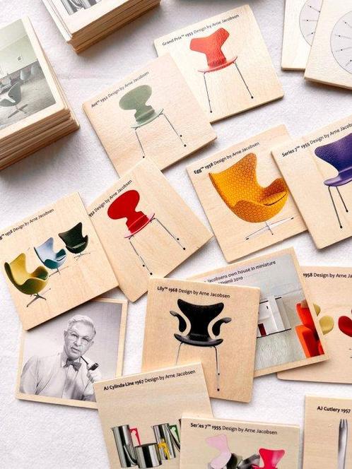 Arne Jacobsen - Bordspel - Memory Game - Platoondig, Antiek en Kunst, Antiek | Meubels | Stoelen en Banken