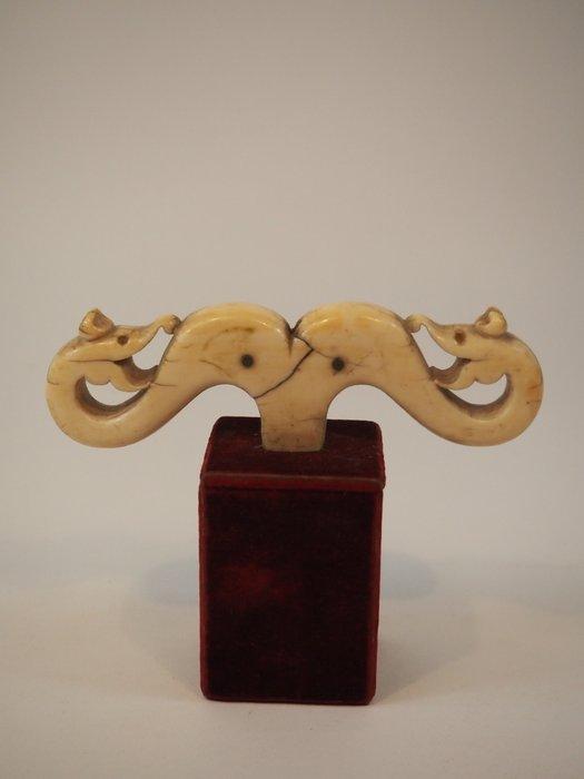 sculptuur, Eastern orthodox bishops staff - 4.5 cm - Ivoor, Antiek en Kunst, Kunst | Niet-Westerse kunst