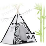 Stijlvolle tipi tent voor kinderkamer - zwart-wit zigzag..., Ophalen of Verzenden, Nieuw