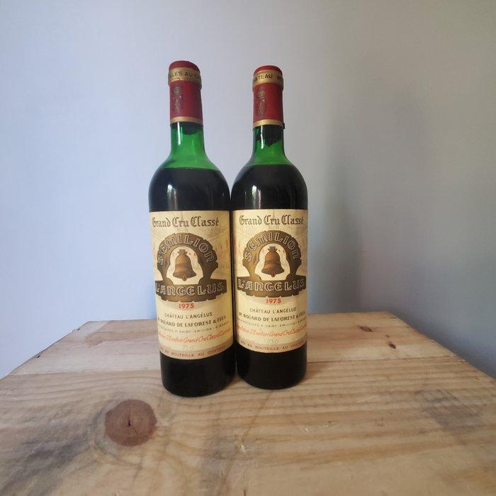 1975 Chateau lAngelus - Saint-Émilion Grand Cru Classé - 2, Verzamelen, Wijnen