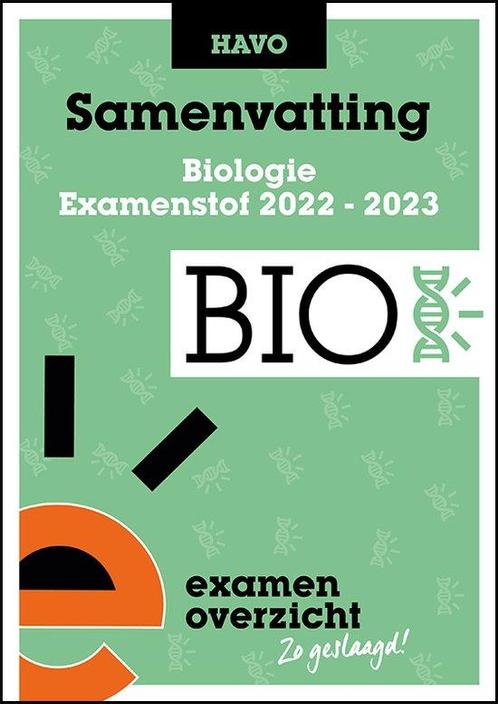 ExamenOverzicht   Samenvatting Biologie HAVO 9789464380200, Boeken, Studieboeken en Cursussen, Zo goed als nieuw, Verzenden