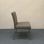 Walter Knoll Jasen design stoel, Grijs(taupe) - chroom, Gebruikt, Stof, Ophalen of Verzenden, Eén