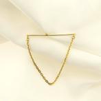 Vintage gouden revers/dasketting | Heren (vintage accesoire), Ophalen of Verzenden, Gebruikt, Overige kleuren, Goud