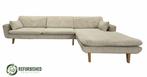 Refurbished 4-zits hoekbank beige 6 mnd garantie!, Huis en Inrichting, 250 tot 300 cm, Gebruikt, Hoekbank, Vierpersoons of meer