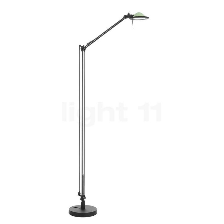 Luceplan Berenice Vloerlamp, reflector groen/body zwart, Huis en Inrichting, Lampen | Vloerlampen, Nieuw, Verzenden