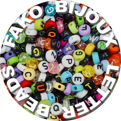Fako Bijoux® - Letterkralen - Letter Beads - Alfabet Kralen, Hobby en Vrije tijd, Kralen en Sieraden maken, Verzenden