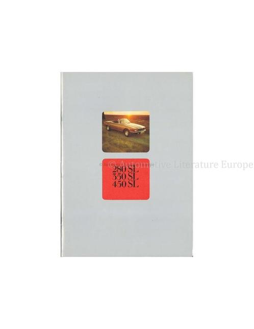 1978 MERCEDES BENZ SL KLASSE BROCHURE NEDERLANDS, Boeken, Auto's | Folders en Tijdschriften
