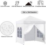 OFCASA 3M Pop-up tuinpaviljoen met zijpanelen, buitenfeestte, Verzenden, Nieuw