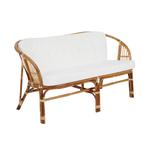 *WOONWINKEL* Brafab Astrakan Rotan Tuinbank Met Witte Kussen, Tuin en Terras, Tuinsets en Loungesets, Verzenden, Nieuw, Rotan