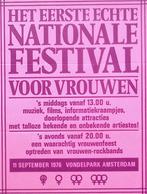 het eerste echter nationale vrouwenfestival 1976 (roze -p..., Verzamelen, Posters, Verzenden, Nieuw, Overige onderwerpen, Met lijst