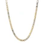 Gouden valkenoog collier 45 cm 14 karaat, Sieraden, Tassen en Uiterlijk, Kettingen, Verzenden, Zo goed als nieuw, Goud, Goud