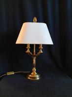 Bureaulamp - Messing, Brons, Plastic, stof