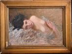 Carlo Stragliati (1868-1925) - Donna distesa, Antiek en Kunst