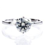 Verlovingsring - 14 karaat Witgoud - 1.43ct. tw. Diamant, Sieraden, Tassen en Uiterlijk, Antieke sieraden