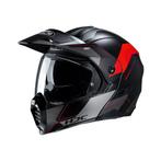 HJC C80 Rox Zwart Rood Adventure Helm, Verzenden, Nieuw met kaartje, Systeemhelm, HJC
