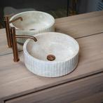 Waskom Loutro Jayda Rond 40x40x14 cm Marmer, Doe-het-zelf en Verbouw, Sanitair, Ophalen of Verzenden, Nieuw, Overige typen