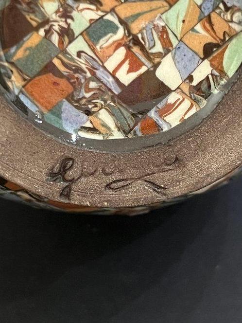 Vallauris - Jean Gerbino (1876-1966) - Vaas - Mozaïektegels, Antiek en Kunst, Antiek | Glas en Kristal