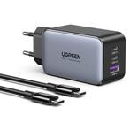 65W Stekkerlader met 100W Oplaadkabel - GaN / Quick Charge, Verzenden, Nieuw