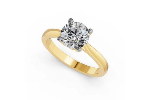Zonder Minimumprijs - Ring - 14 karaat Geel goud - 2.01ct., Sieraden, Tassen en Uiterlijk, Ringen