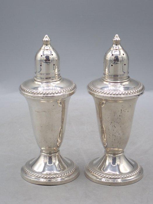 Duchin Creations - Zout- en pepervaatjes (2) - .925 zilver, Antiek en Kunst, Antiek | Goud en Zilver