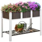 TRUUSK Plantentafel Verhoogd Bed Tuintafel Houten Tuinbedden, Tuin en Terras, Verzenden, Nieuw