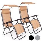 2dekans | LifeGoods Opvouwbare Tuinstoelen - Verstelbaar, Tuin en Terras, Ophalen of Verzenden, Gebruikt