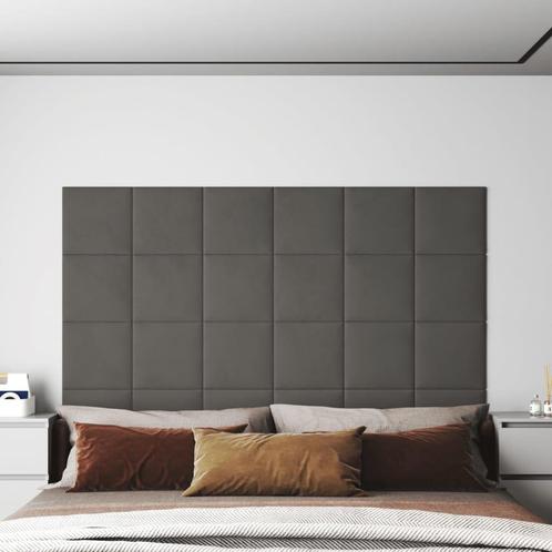 vidaXL Wandpanelen 12 st 1,08 m² 30x30 cm fluweel, Doe-het-zelf en Verbouw, Platen en Panelen, Nieuw, Verzenden