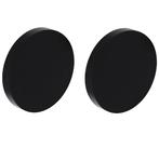 Intersteel 2 afdekplaatjes ø55x8mm aluminium zwart, Verzenden, Nieuw