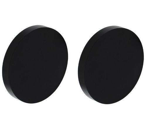 Intersteel 2 afdekplaatjes ø55x8mm aluminium zwart, Doe-het-zelf en Verbouw, Hang- en Sluitwerk, Verzenden