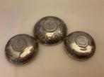Schotel (3) - 3 Sterling Silver Middle Eastern With Chased, Antiek en Kunst